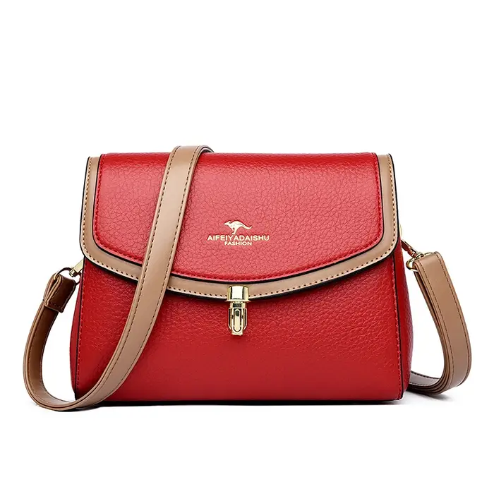 2 sangles Sac à bandoulière pour femmes mère Sac à Main de haute qualité en cuir PU de luxe concepteur dames Sac