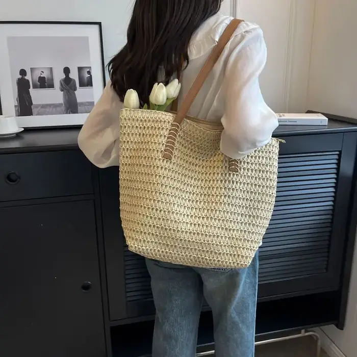 Sac à bandoulière tissé à la main pour femme