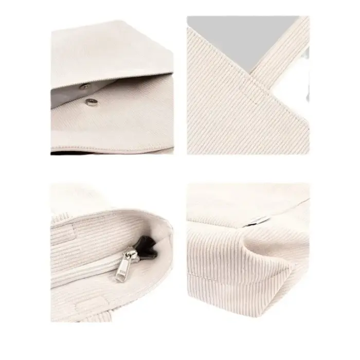 Sac fourre-tout en velours côtelé pour femme