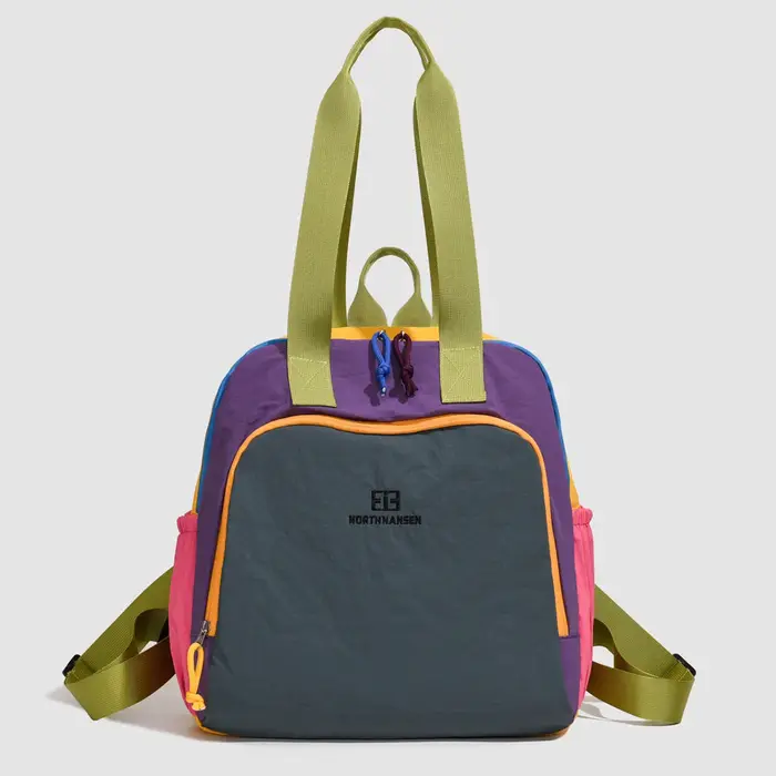 Sac bandoulière, en toile color-block, sac à dos original homme 2026, sac fourre-tout multifonctionn