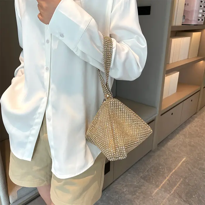 Pochette de soirée à paillettes pour femme