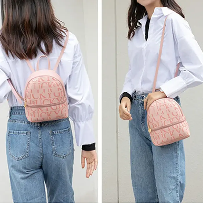 Mini sac à dos mode rétro sac à bandoulière petit mignon sac à main en cuir PU