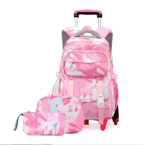 Sac à roulettes d'école pour adolescentes
