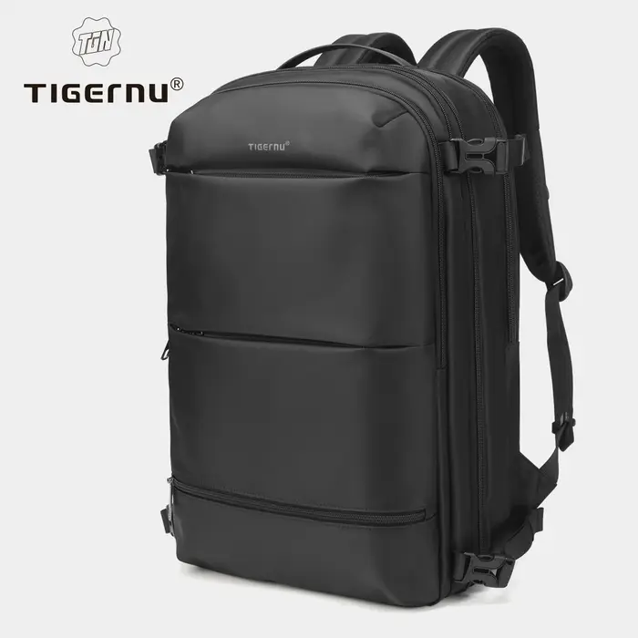 Tigernu sacs à dos à Compression sous vide hommes sac à dos de voyage extensible USB sac grande capacité 17