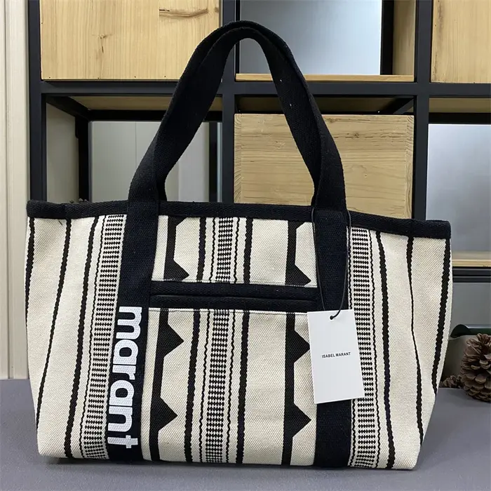 2026 Marant Nouveau style de créateur Sac en toile Marina coréen à strass Sac de shopping décontracté Sac fourre-tout Sac à bandoulière