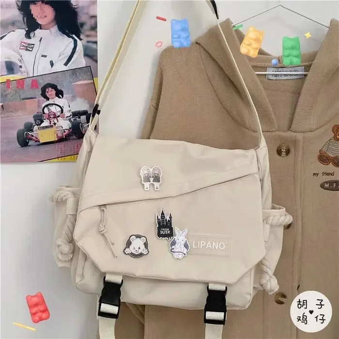 Sac postier Vintage polyvalent beau Style de travail sac à bandoulière artistique pour hommes et femmes sac