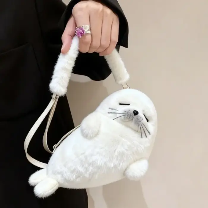 Sac à bandoulière mignon en forme de phoque