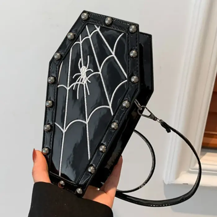 Femmes cercueil sacoche sac à main dessin animé gothique sac à bandoulière