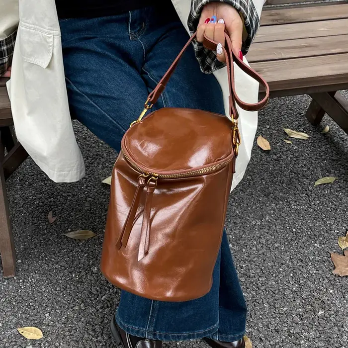 Sac à bandoulière seau Vintage pour femmes