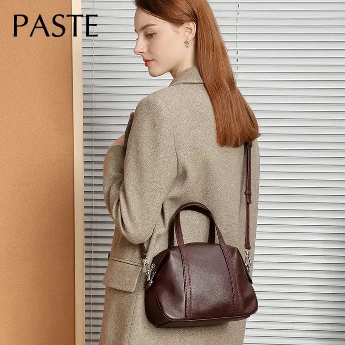 Sac à main en cuir de vachette naturel pour femme