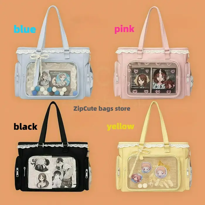 Sac à bandoulière Itabag japonais bidimensionnel motif Ballerine 'Grand Appétit', sac à main pour fe