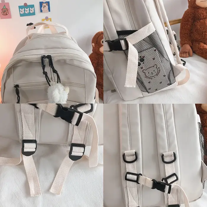 Mode grand étudiant sac à dos nouveau Badge sac à dos filles sac d'école haute capacité femmes sac à dos femme mignon loisirs voyage Mochila