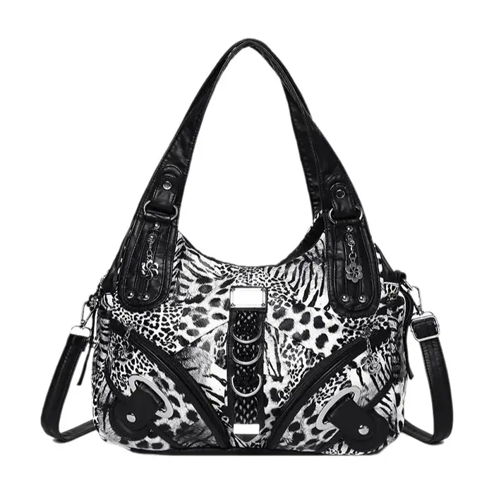 Sac à bandoulière en cuir lavé pour femme