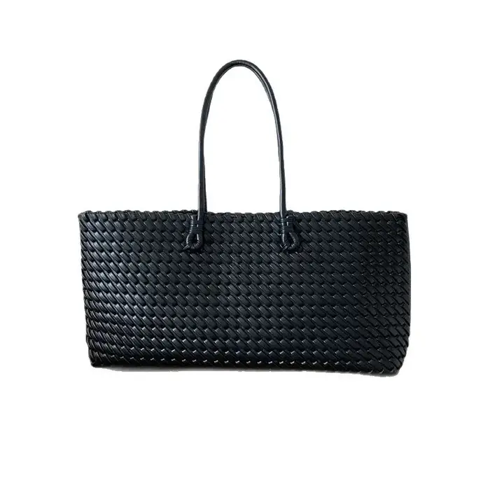 Sacs à main de luxe tissés en cuir végétalien pour femmes, fourre-tout de bonne qualité, grande capa