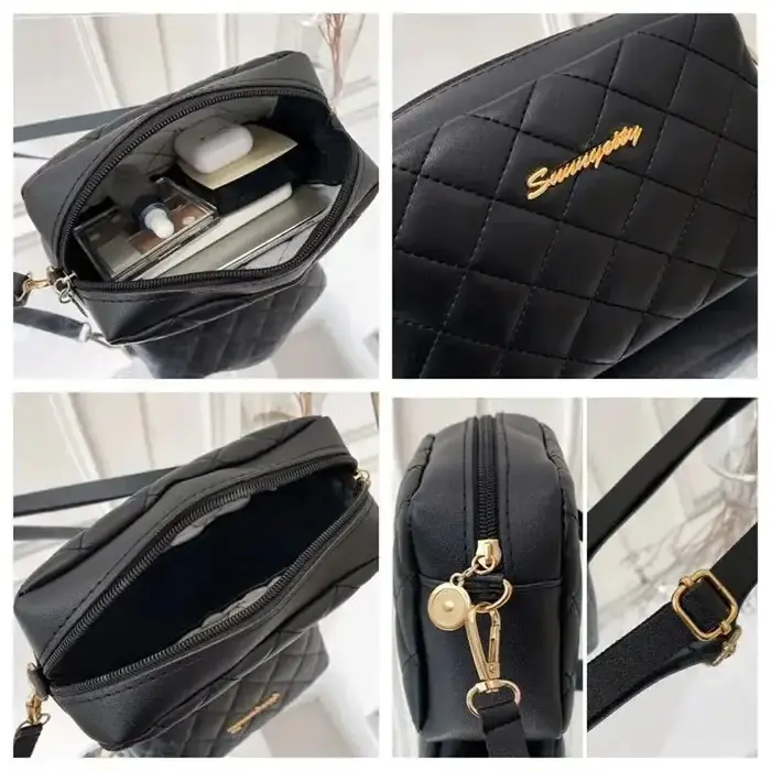 Sac Messager Tendance pour Femme – Petit Sac à Bandoulière de Marque Designer avec Chaîne – Sac à Main Élégant pour Dames