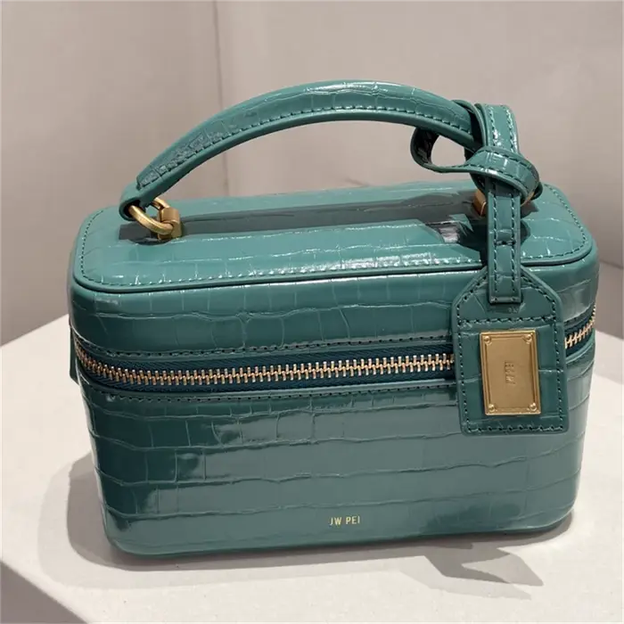 Sac à bandoulière pour femme JW PEI, sac à main croisé, petit sac carré gaufré effet croco, sac mess