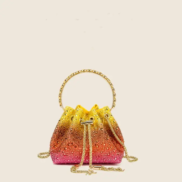 Poignée strass pochette de soirée sacs à main et sac