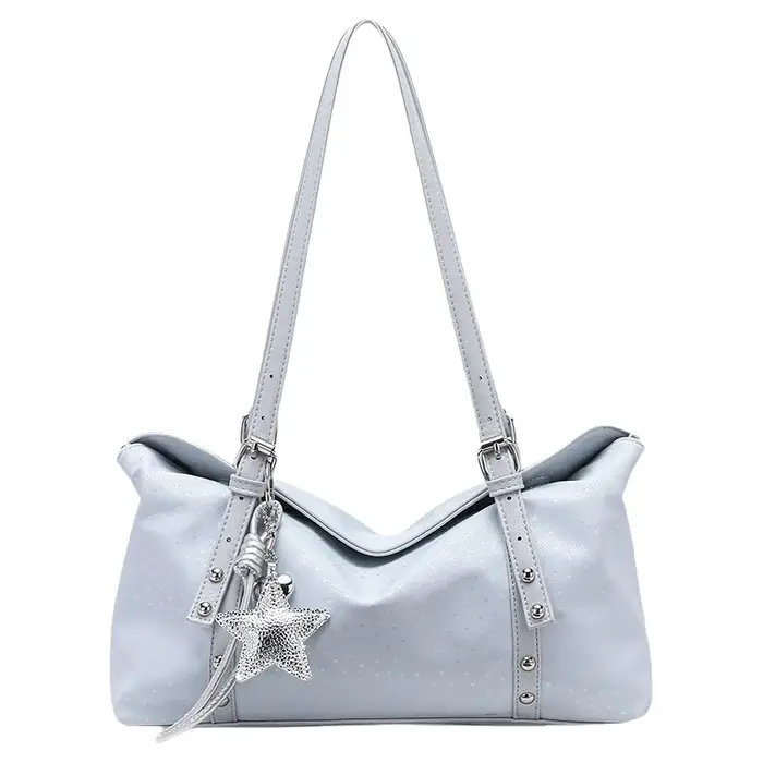 Sac à bandoulière élégant et simple pour le quotidien, nouveau style rétro 2026, sac Boston sous le bras pour femme, sac bowling en cuir PU style coréen