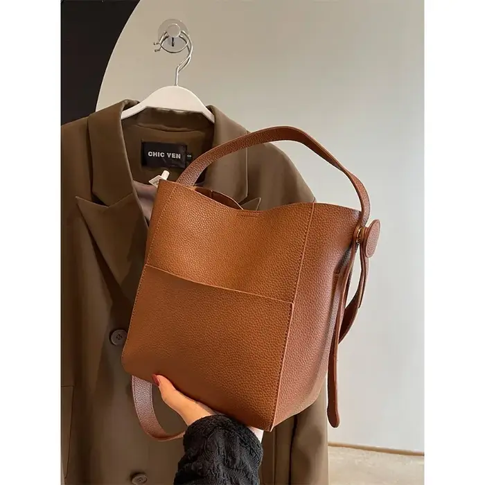 Nouveau sac seau en cuir marron CEEKAY 2026