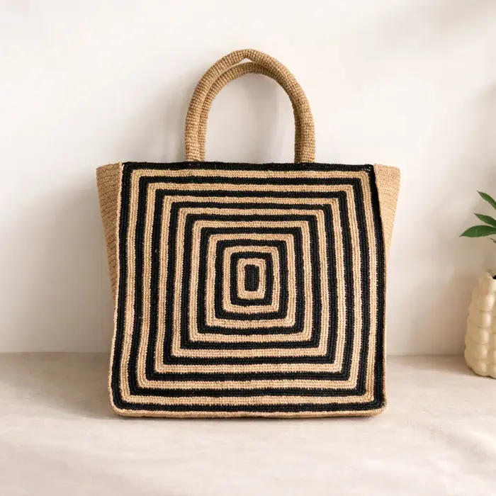 Sac fourre-tout en herbe Lefebre tissé à la main