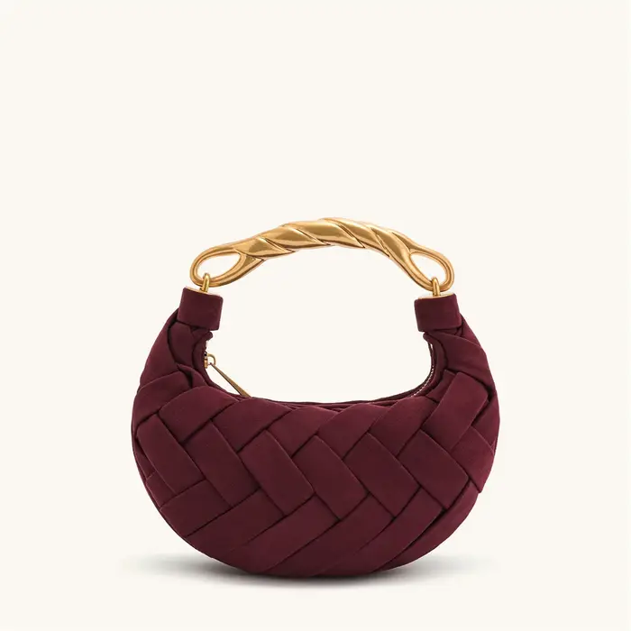 Sac tissé JW PEI pour femme - Sac à bandoulière bohème fait main en cuir végétalien minimaliste et s