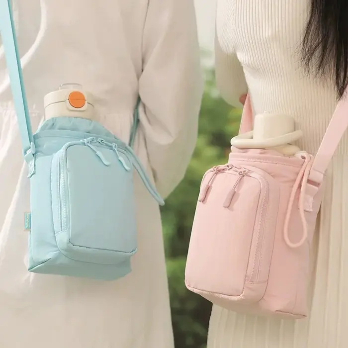 Sac bandoulière de sport personnalisé avec broderie, sacoche pour bouteille d'eau pour étudiants et cyclistes, sac à bandoulière unique pour téléphone portable