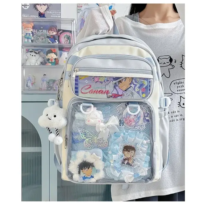 Sac d'école japonais Y2K Comic Con pour femmes