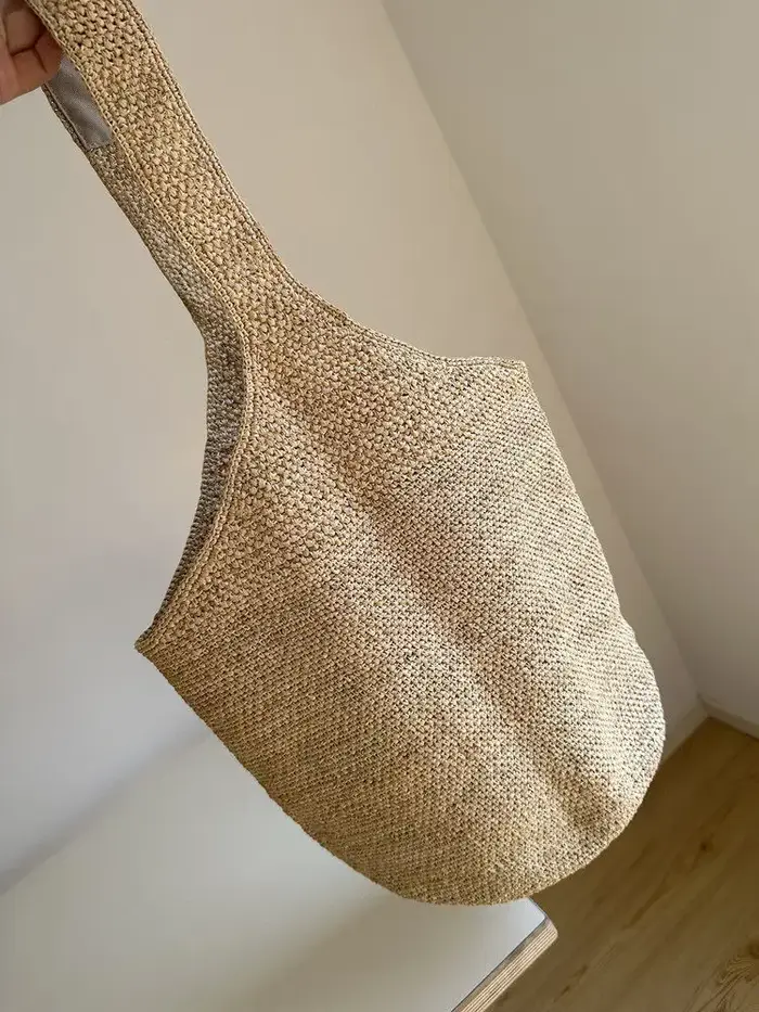 Sac seau en rotin pour femmes