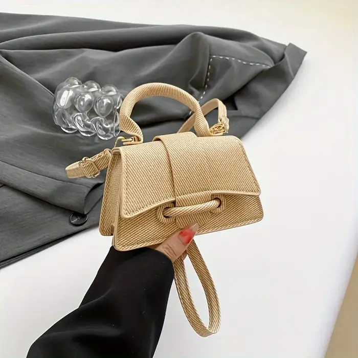 Sac à main mini tissé élégant pour femme