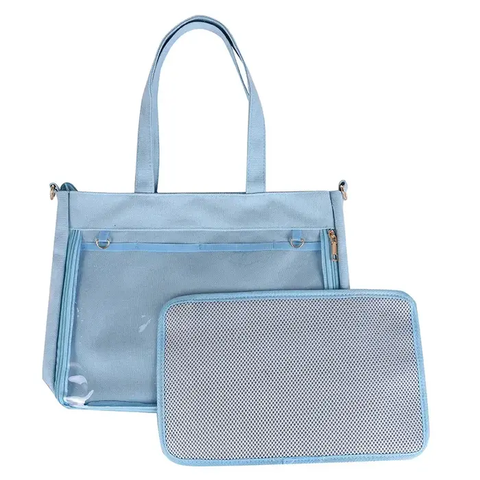 Grand sac Ita noir avec insert japonais mignon clair femmes Double sangles filles Kawaii sac à bando