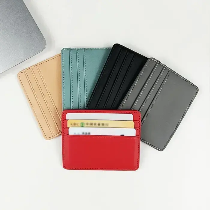 Porte-carte d'identité en cuir Pu