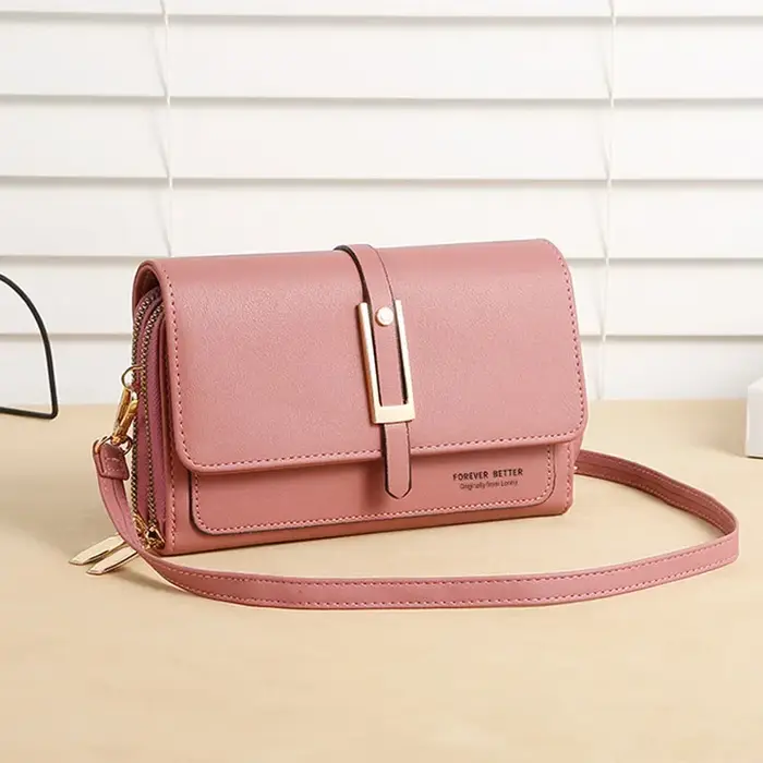 Sac de téléphone portable en PU pour femmes, sac à bandoulière tendance et multifonctionnel, tendance et rétro