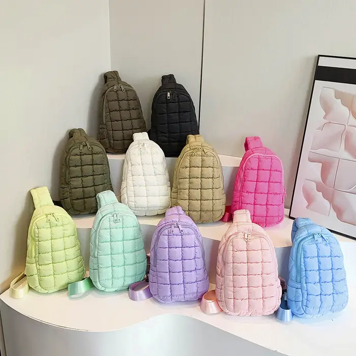 Nouveau sac de poitrine matelassé femmes mode nuage sac à bandoulière bouffant fronde sacs