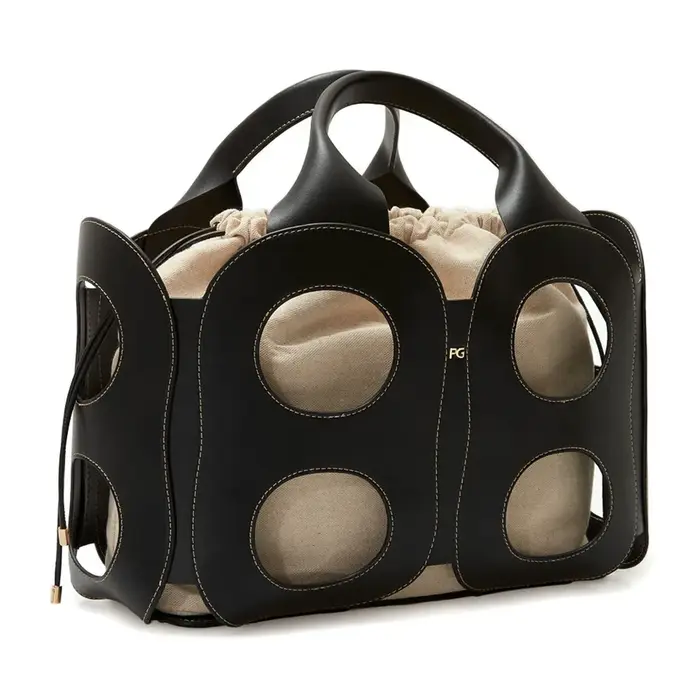 Sac à bandoulière PG pour femme en cuir grainé de qualité supérieure, sac fourre-tout élégant avec d