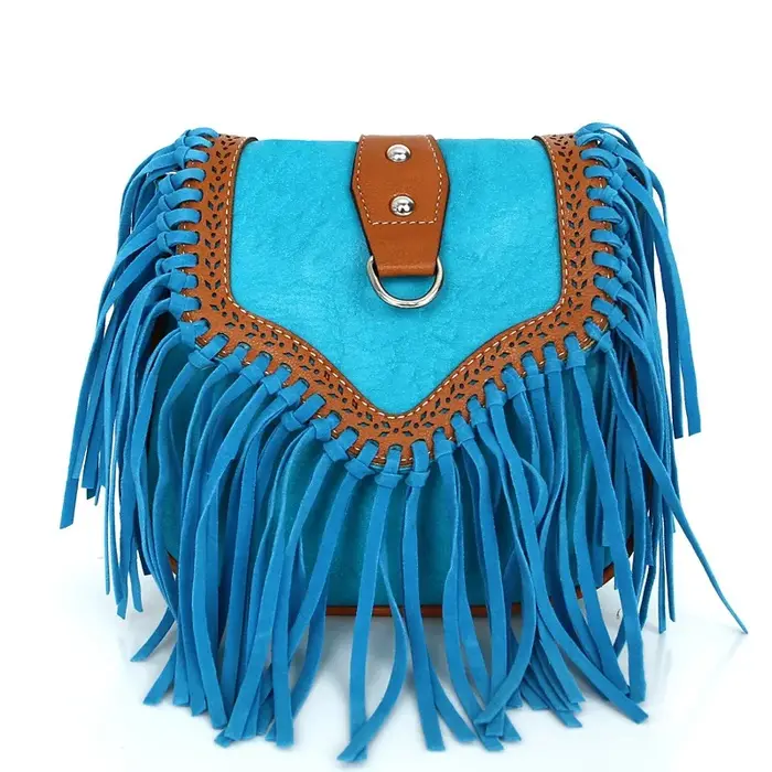 Sac à bandoulière à pompon pour femme, style bohème, sac à bandoulière rétro à la mode, petit sac co