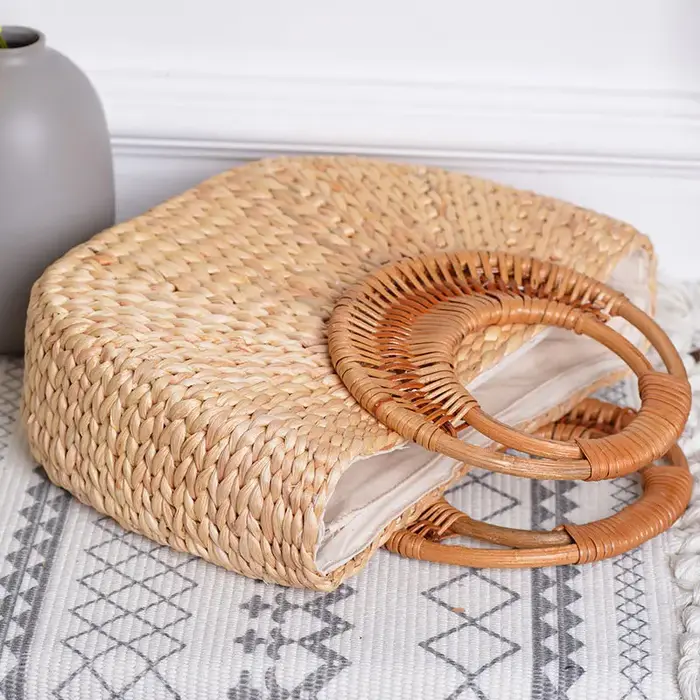 YoReAi-Sac de plage en paille tissé pour femme, élégant, style bohème, grand fourre-tout, sac à main