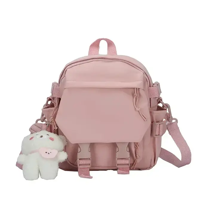 Mode Kawaii Mini sac à dos femmes sac à bandoulière pour adolescentes multi-fonction petit sac à dos