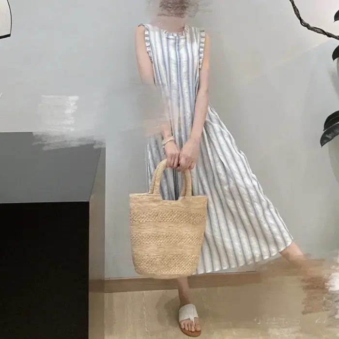 Sac fourre-tout tissé en raphia