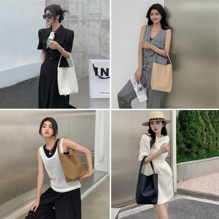 Offre spéciale femmes sac dame paresseux Style en cuir souple sac à bandoulière sous les bras Pack femme décontracté grand fourre-tout seau sac à main en gros nouveau
