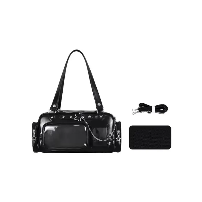 Nouveau sac Lolita Girl transparent, sac bandoulière japonais, sac à main coréen, sac à chaîne étoil