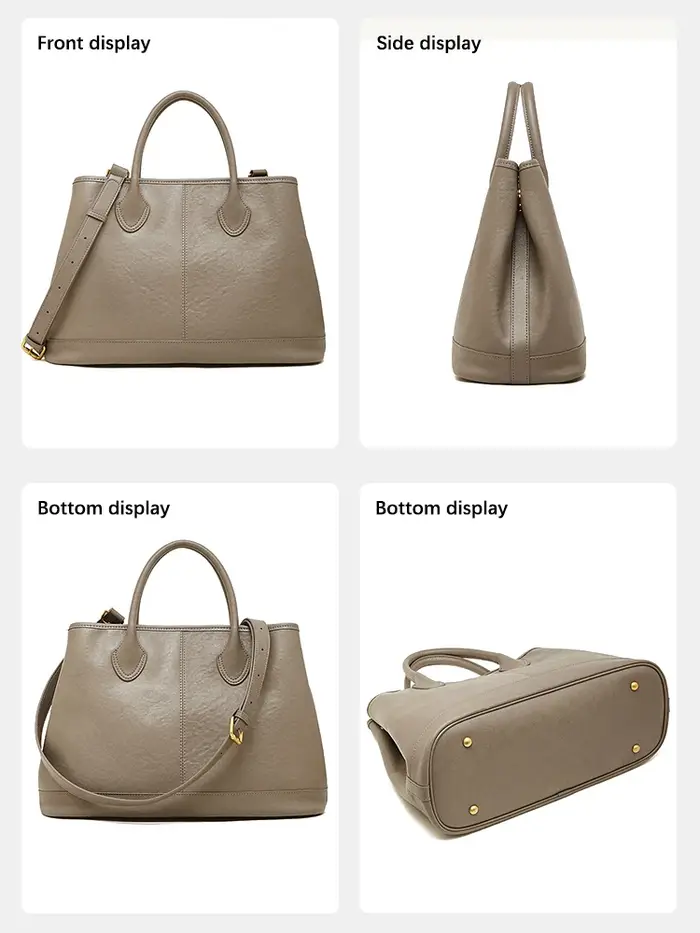 Sac Zency Femme 2026 en Cuir Naturel Grande Capacité