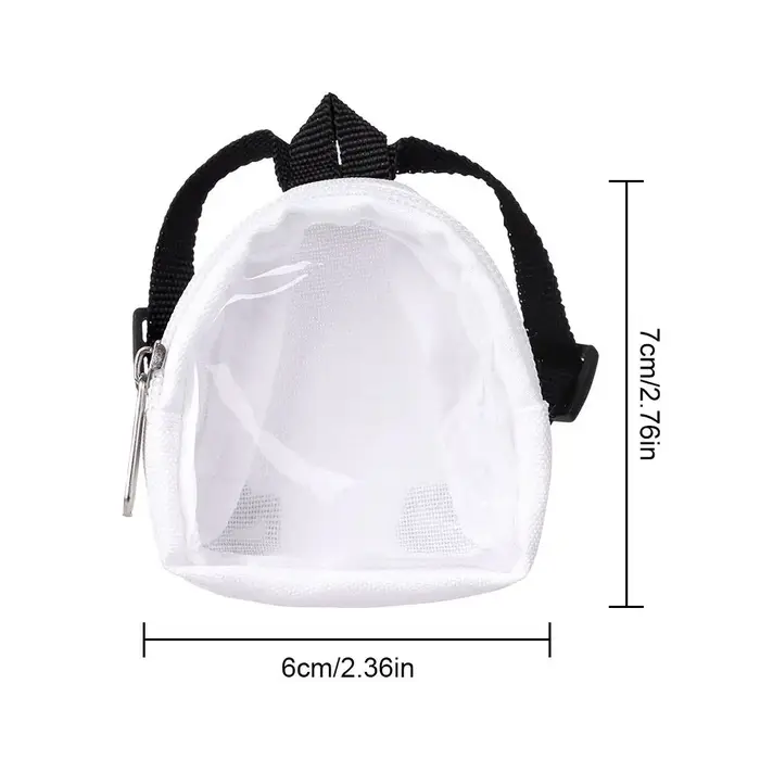 Mini sac en PVC 1/6, costume de poupée 15-20cm