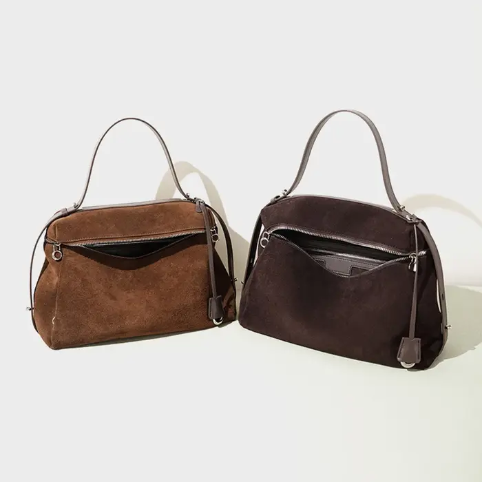 Sac à main Premium 2025 automne hiver daim cuir Boston sac épaule sac à bandoulière femmes minimaliste déplacements tendance polyvalent sac