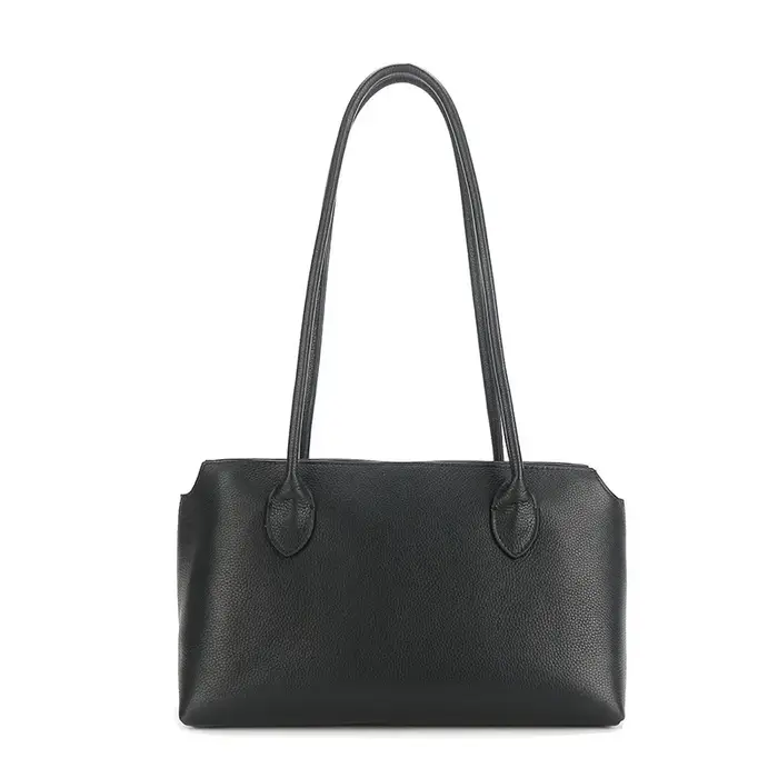 Sac à bandoulière design pour femmes, sac à main de luxe en cuir véritable, couleur unie, grande cap