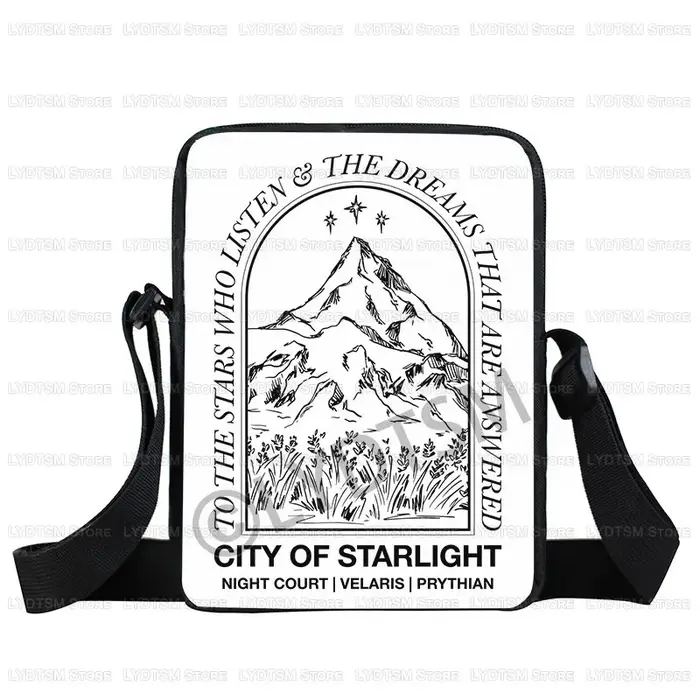 Velaris City of Starlight ACOTAR imprimer sac à bandoulière la cour de nuit femmes sac à main Suriel thé Co sacoche sacs de messager cadeau