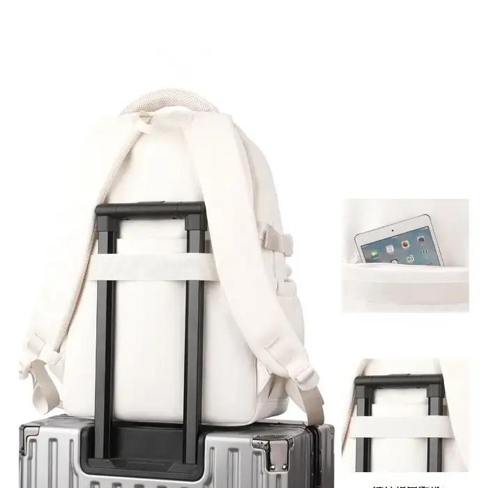 Sac à dos de style collège japonais Ins avec pendentif
