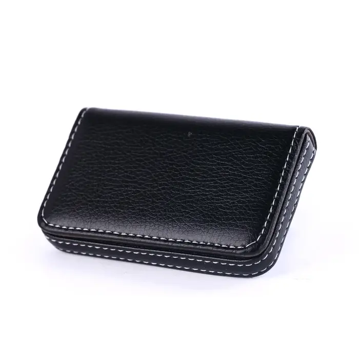 Porte-cartes de visite en cuir PU pour hommes et femmes