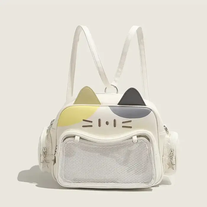 Sacs à dos tendance pour femmes Y2K, style coréen et japonais, sacs Ita Kawaii avec motif chat, en P