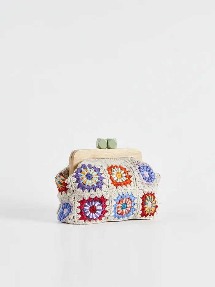 Pochette crochet granny pour femme