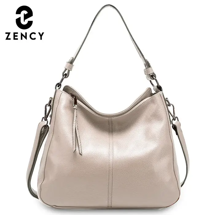 Sac à bandoulière pour femme Zency de haute qualité en cuir véritable à 100 %, sac hobo